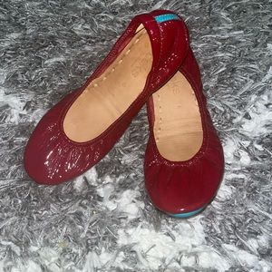Ruby Red Tieks Size 6